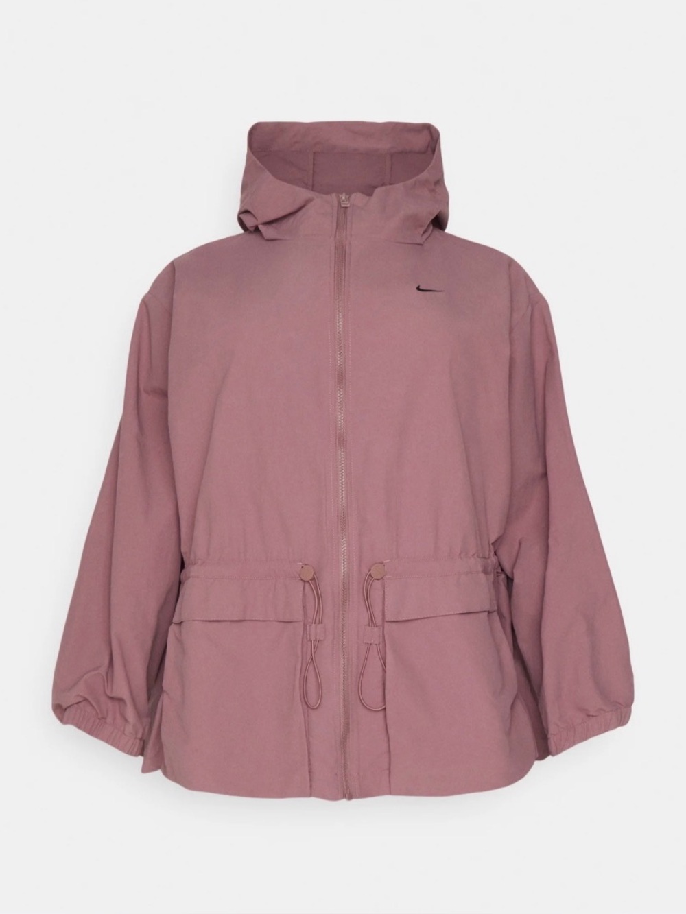 Nike Oversized Woven Jacket Smokey Mauve Hooded Windbreaker Small